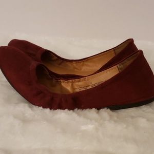 Mossimo Burgundy Ballet Flats